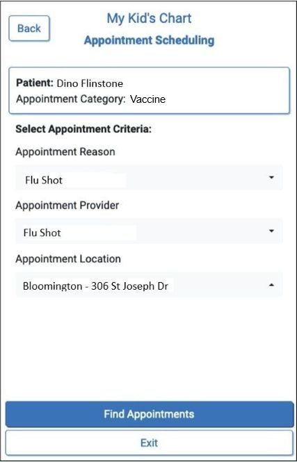 Find Appt Vaccine